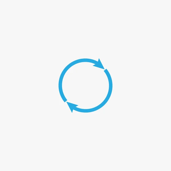 Cirkel pijl pictogram. Omcirkelde cursor web recycling vooruitgang knoppen — Stockvector