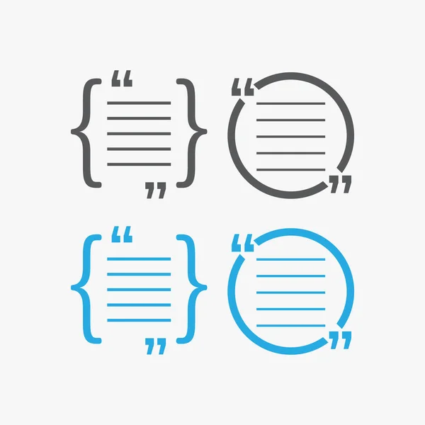 Quotation Mark speech bubble. Quote sign icon.