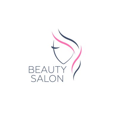 Kuaför salonu için logo şablonu, güzellik salonu, kozmetik prosedürleri, spa merkezi. Kuaför salonu için güzellik logosu