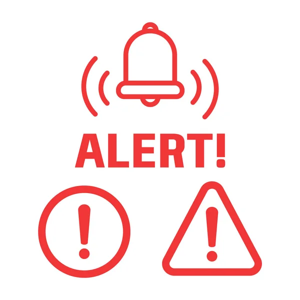 Alert Icon Alert Vector Sign Warning Icon — Stock Vector