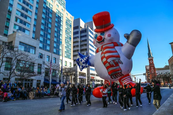 Gelido il palloncino del pupazzo di neve — Foto Stock