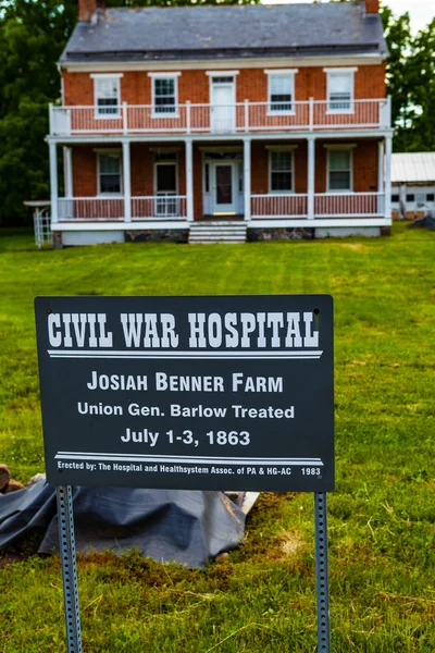 Casa rural Josiah Benner en Gettysburg — Foto de Stock