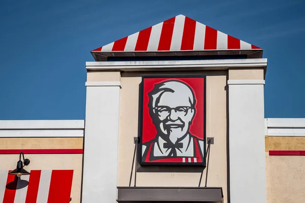 KFC Restaurant Colonel Sign — Stock Photo, Image