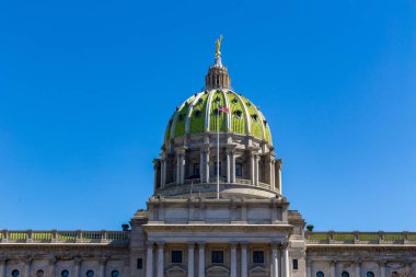 Harrisburg, Pa, Amerika Birleşik Devletleri - 22 Mart 2018: Pennsylvania State Capitol binası Harrisburg içinde.