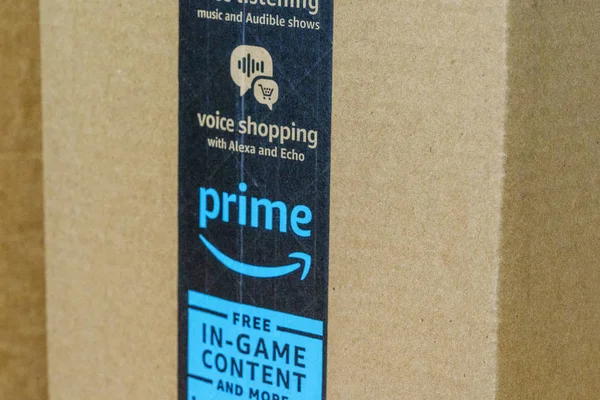 Amazon verzending tape close-up — Stockfoto