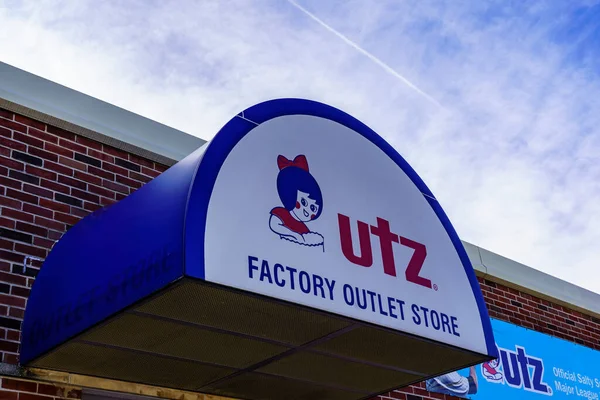 Hanover Usa February 2020 Utz Potato Chip Company Sign Factory Stock Photo