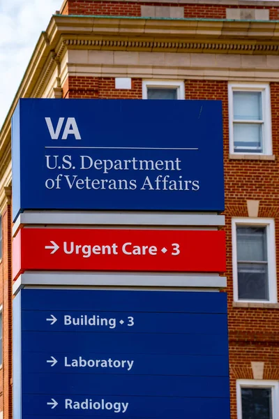 Coatesville Usa February 2020 Close Sign Department Veterans Affairs Medical — Stock Photo, Image