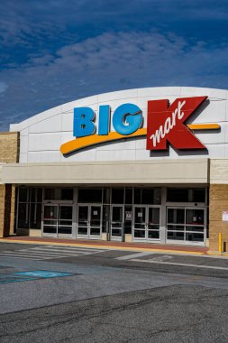 Downington, PA / USA - February 24, 2020: A closed Big K Kmart store now sits empty after being closed and shuttered.
