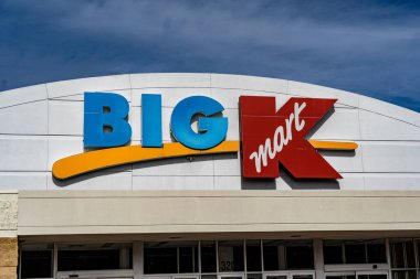 Downington, PA / USA - February 24, 2020: A closed Big K Kmart store now sits empty after being closed and shuttered.