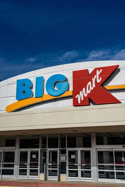 Downington, PA / USA - February 24, 2020: A closed Big K Kmart store now sits empty after being closed and shuttered.