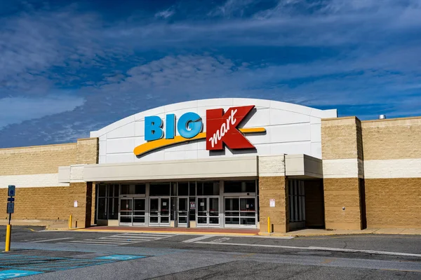 Downington, PA / USA - February 24, 2020: A closed Big K Kmart store now sits empty after being closed and shuttered.