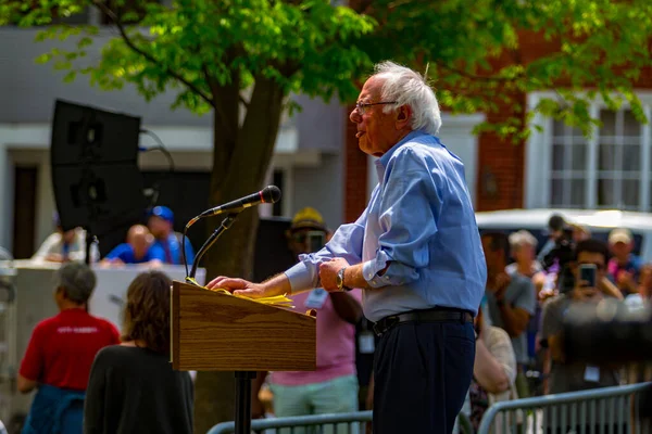 Lancaster Usa Mayo 2018 Senador Estadounidense Bernard Bernie Sanders Vermont — Foto de Stock