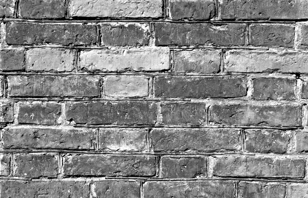 Поверхность черно-белой кирпичной стены . — стоковое фото
