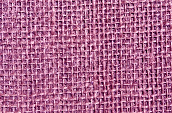 Textur aus magenta Sacktuch. — Stockfoto