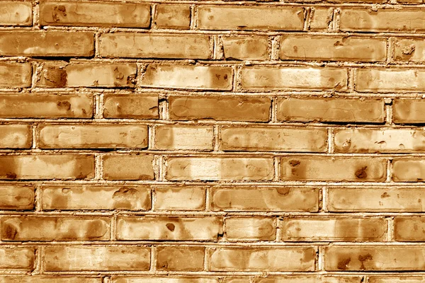 Grungy mur de la maison de brique tonique orange . — Photo