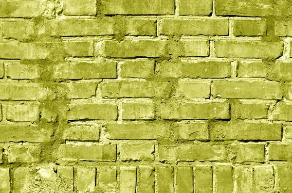 Grungy textura de pared de ladrillo tonificado amarillo . —  Fotos de Stock