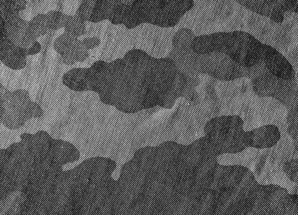 Tissu camouflage noir et blanc texture . — Photo