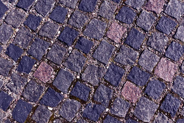 Textura de pavimento de pedra tonificada azul . — Fotografia de Stock