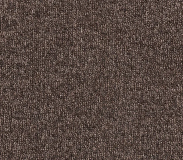 Brown color knitting cloth texture. — Stock Photo, Image