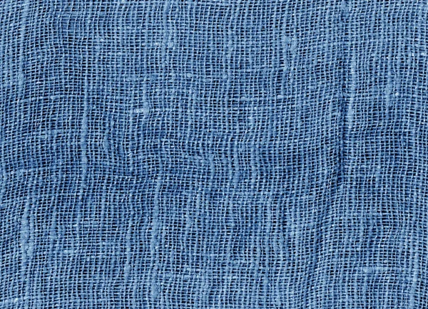 Blaue Farbe Baumwolle Textur Hintergrund. — Stockfoto