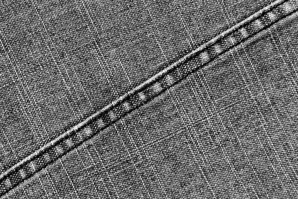 Gray jeans cloth texture with stitch.