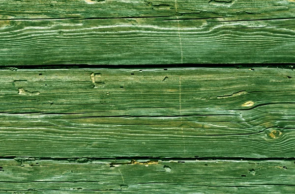 Green weathered log house surface. — Stock Photo, Image