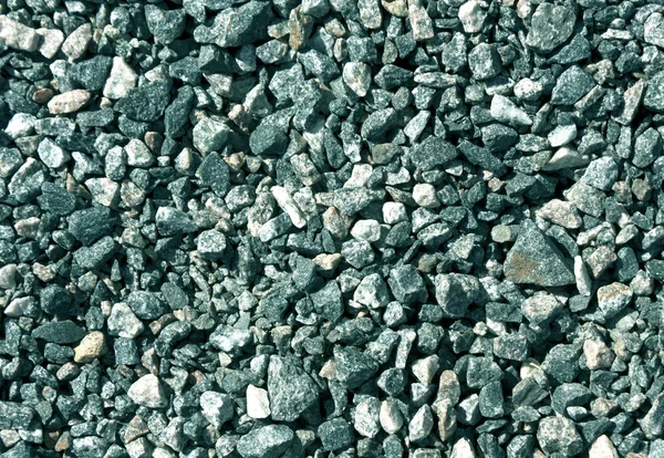 Pilha de pedras de cascalho ciano tonificadas . — Fotografia de Stock