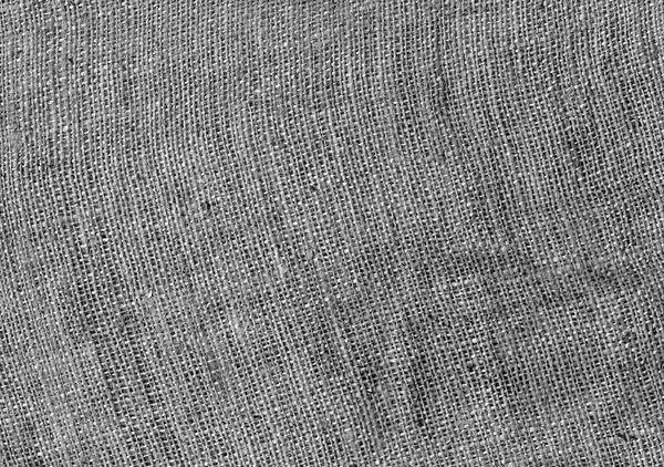 Fekete-fehér hesseni zsák ruha textúra. — Stock Fotó