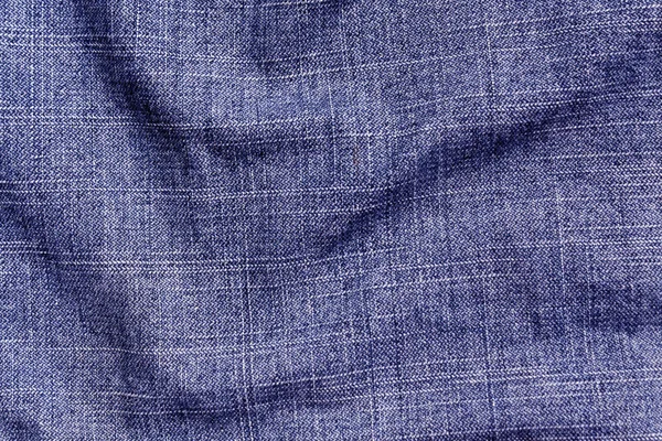蓝色牛仔纺织布料表面. — 图库照片