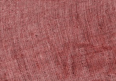 Kırmızı kendir çuval bezi doku. 