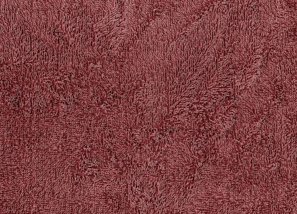 Czerwony kolor włókienniczych ręcznik tekstury. — Zdjęcie stockowe