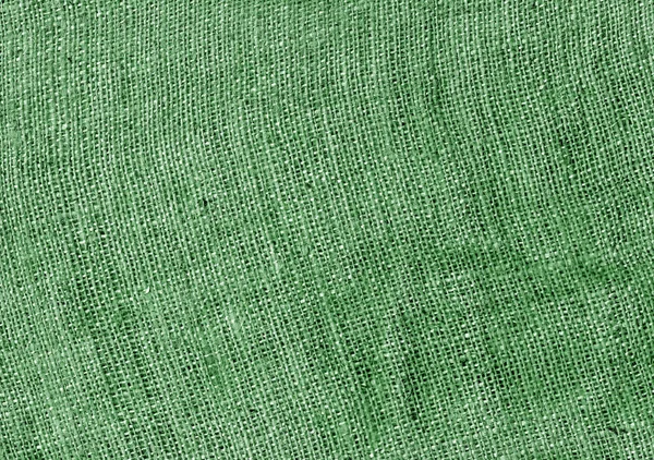 緑の hessian 袋布テクスチャ. — ストック写真