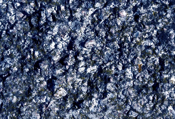 Régi kék kő textúra moha. — Stock Fotó
