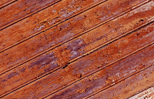 Weathered orange painted wooden wall texture. — Stock Photo, Image