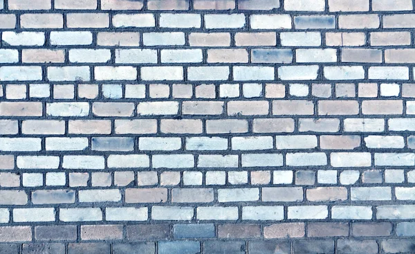 Textura de pared de ladrillo viejo tonificado azul . — Foto de Stock