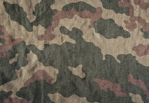Verweerde camouflage doek textuur. — Stockfoto