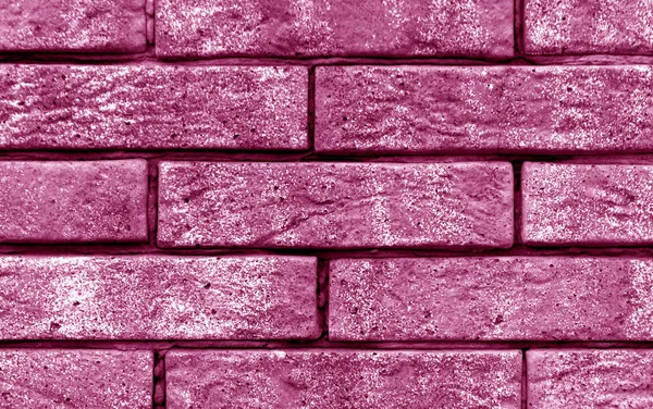 Colore rosa mattone parete texture . — Foto Stock