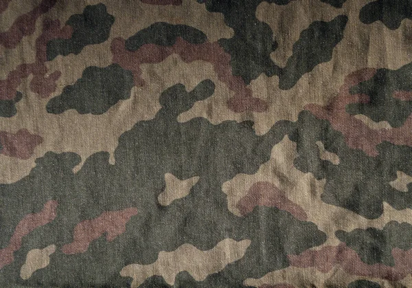 Patrón de tela uniforme de camuflaje antiguo — Foto de Stock