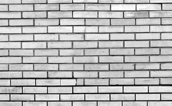 Black and white brick wall texture — Stock Photo, Image