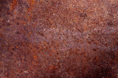 Paslı eski kahverengi metal doku.