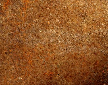 Paslı eski kahverengi metal doku.