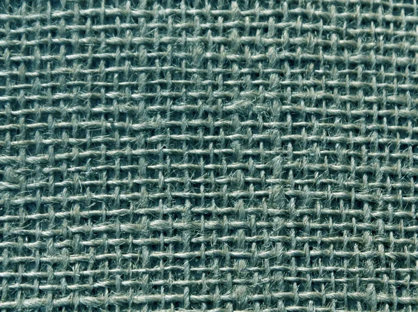 Cor ciano hessian sack textura . — Fotografia de Stock