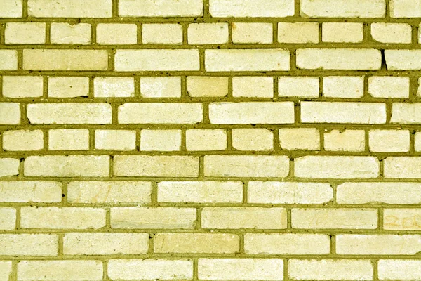 Color amarillo grungy patrón de pared de ladrillo . —  Fotos de Stock