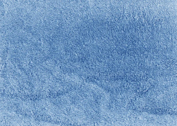 Mavi renk banyo pamuk havlu doku. — Stok fotoğraf