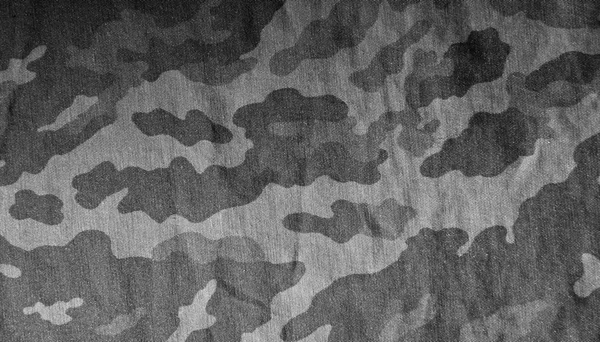 Patrón de tela de camuflaje blanco y negro antiguo . — Foto de Stock