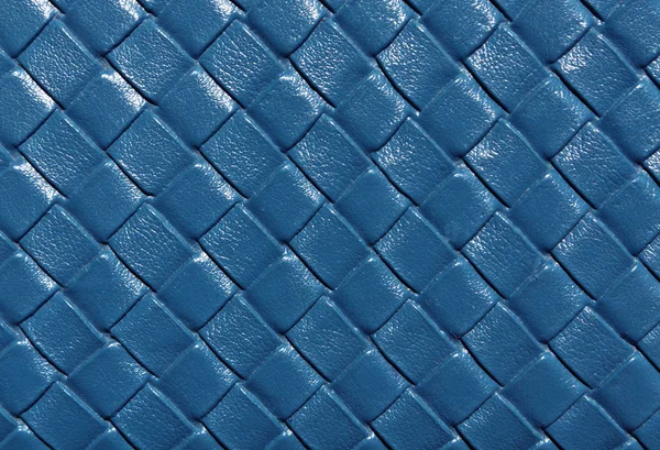 Patrón de cuero de color azul . — Foto de Stock
