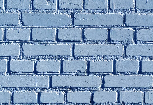 Zvětralé modrá barva cihlová zeď vzor. — Stock fotografie