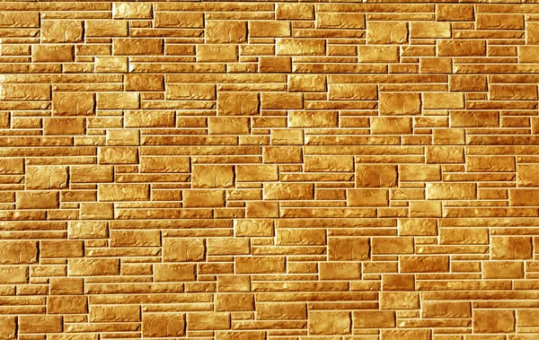 Orange color brick stylized wall pattern. — Stock Photo, Image