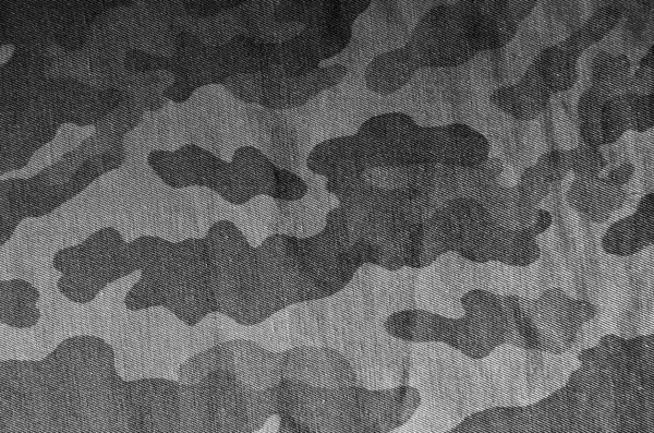 Old black and white camouflage uniform pattern.