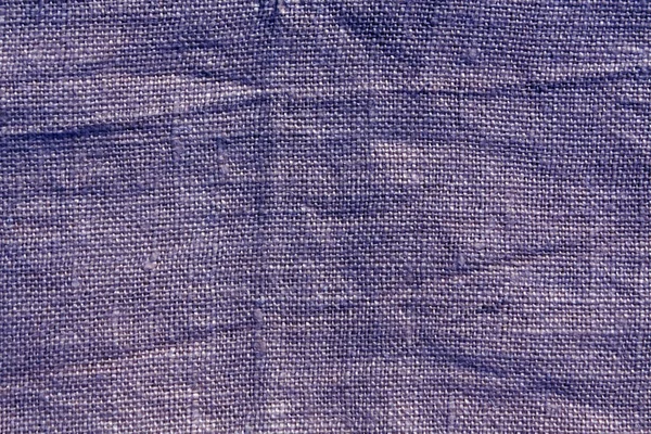 Kék hesseni zsák ruha textúra. — Stock Fotó